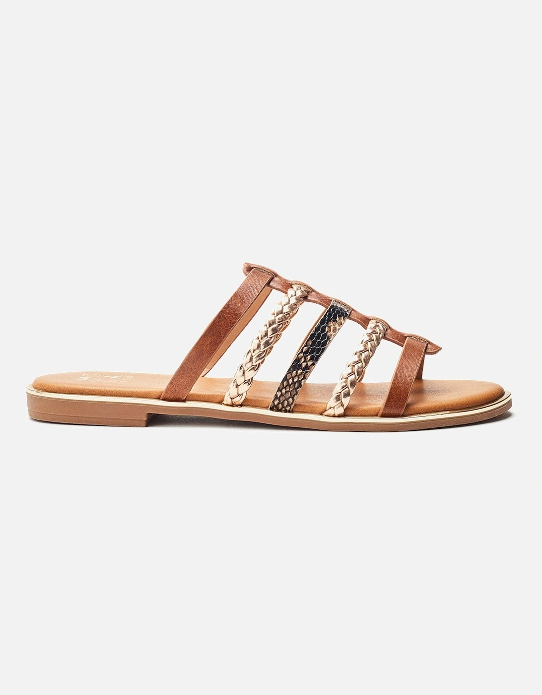 Junie Multi Strap Sandals - Tan, 2 of 1
