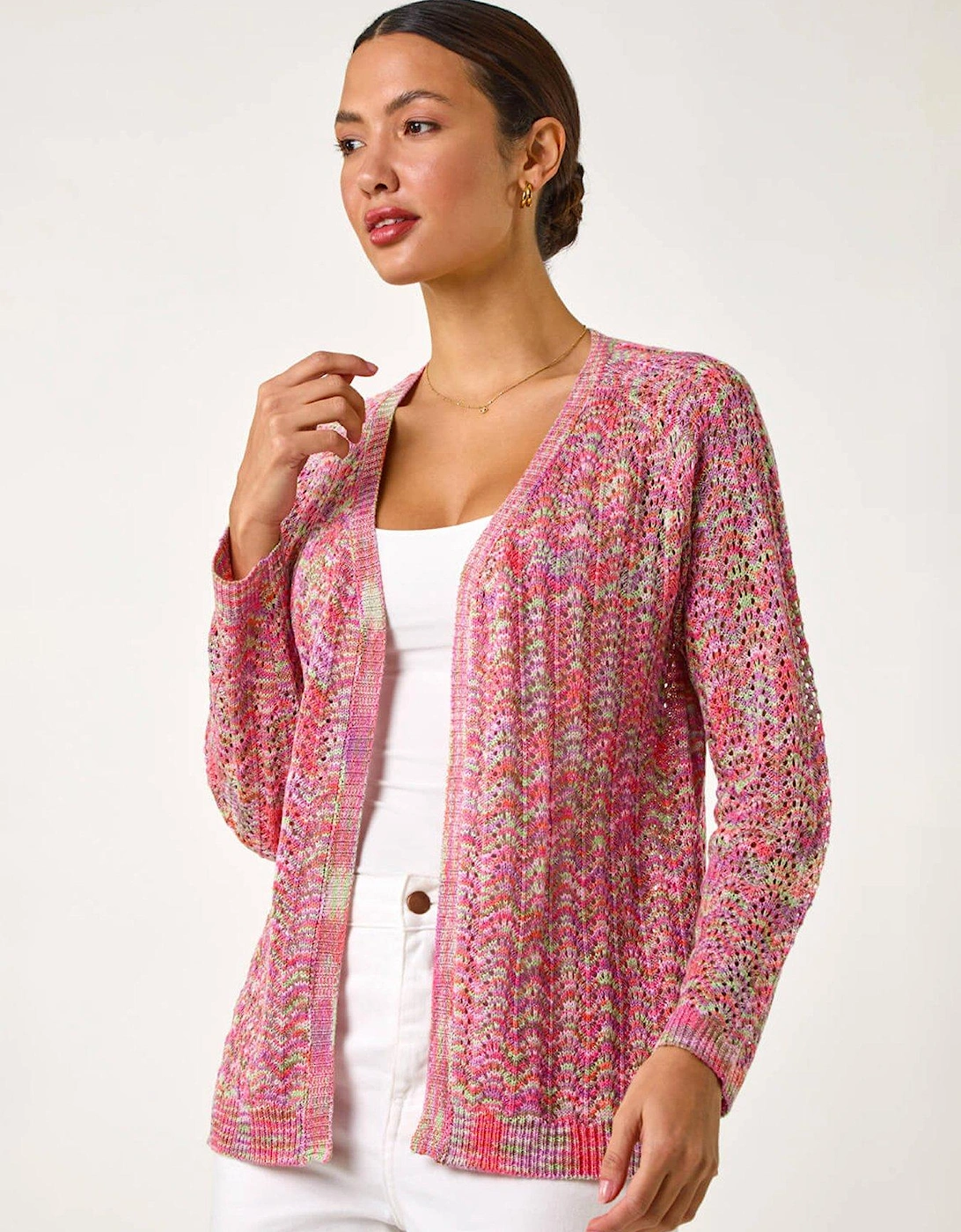 Space Dye Knit Cardigan - Multi, 2 of 1