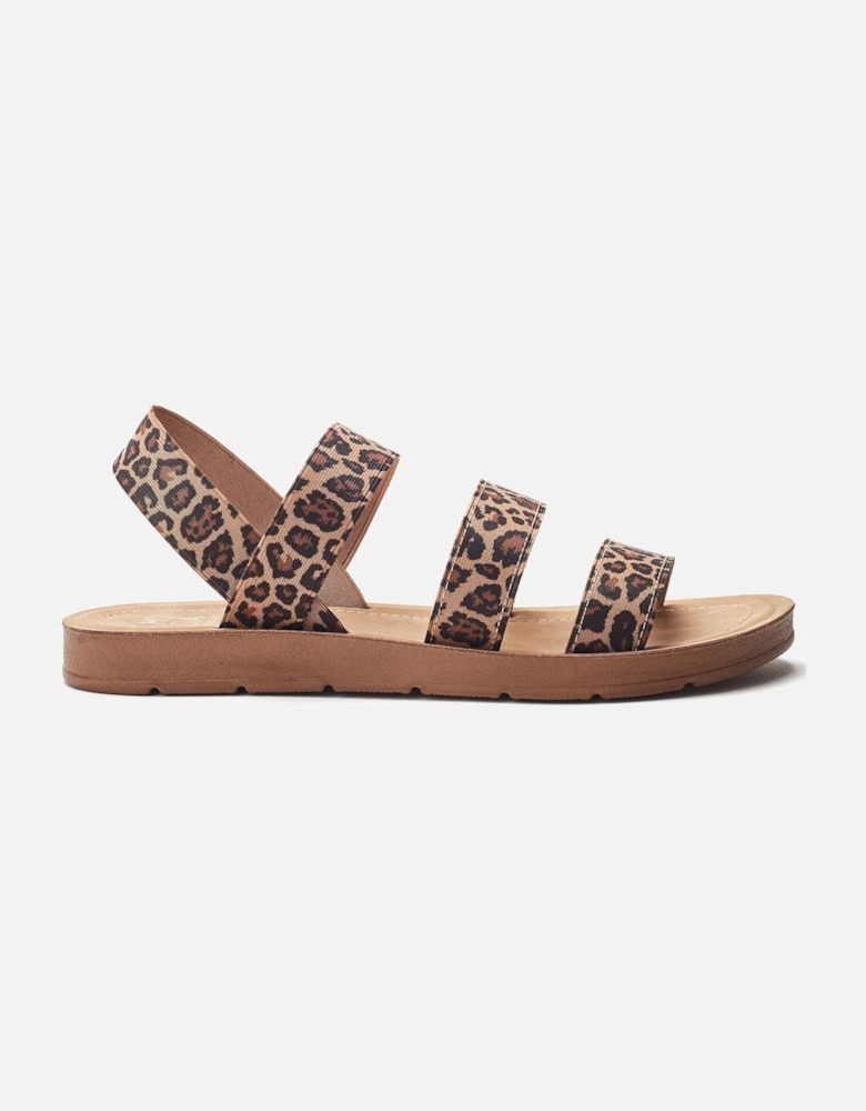 Kyomi Multi Strap Sandals - Leopard