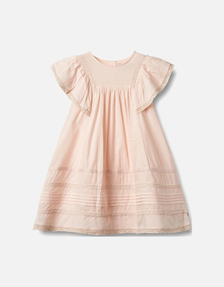 Girls Minna Frill Dress - Light Pink