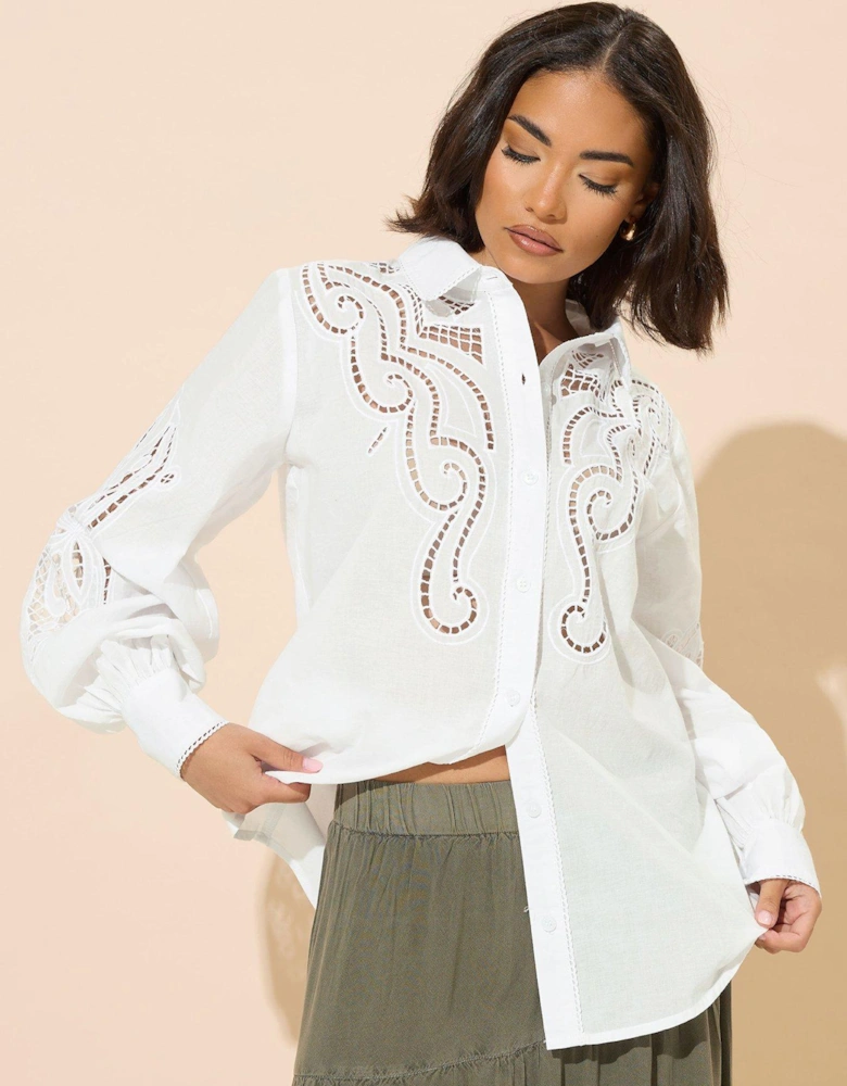 Petite Crochet Shirt