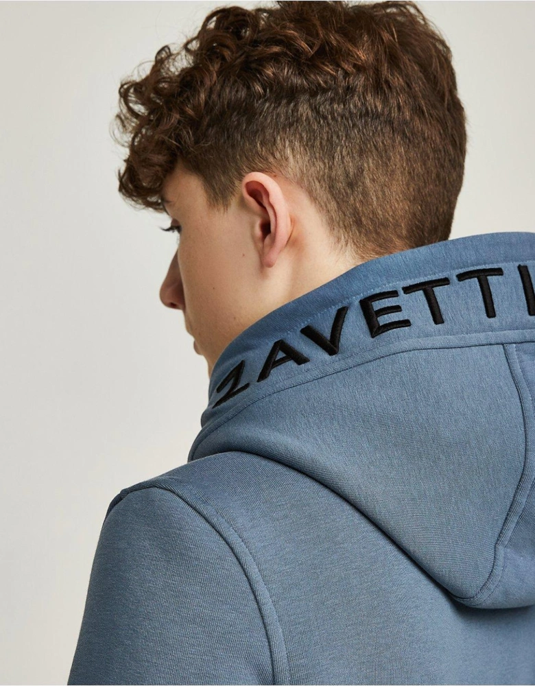 Junior Boys Ovello Overhead Hoodie - Blue/Grey