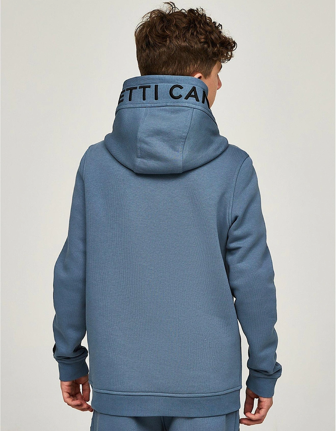 Junior Boys Ovello Overhead Hoodie - Blue/Grey