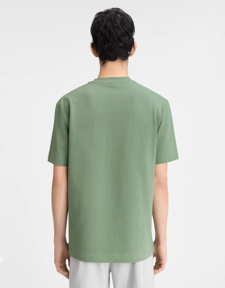 The Gros Grain Logo T Shirt Olive