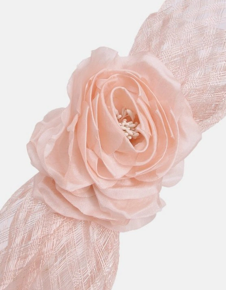 Mesh Floral Bow Headband