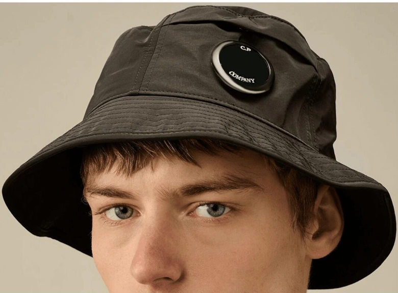Chrome-R Goggle Logo Black Bucket Hat