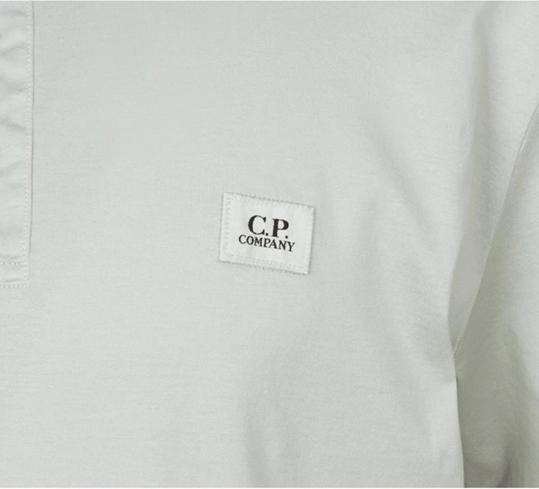 70/2 Mercerized Patch Logo Grey Polo Shirt