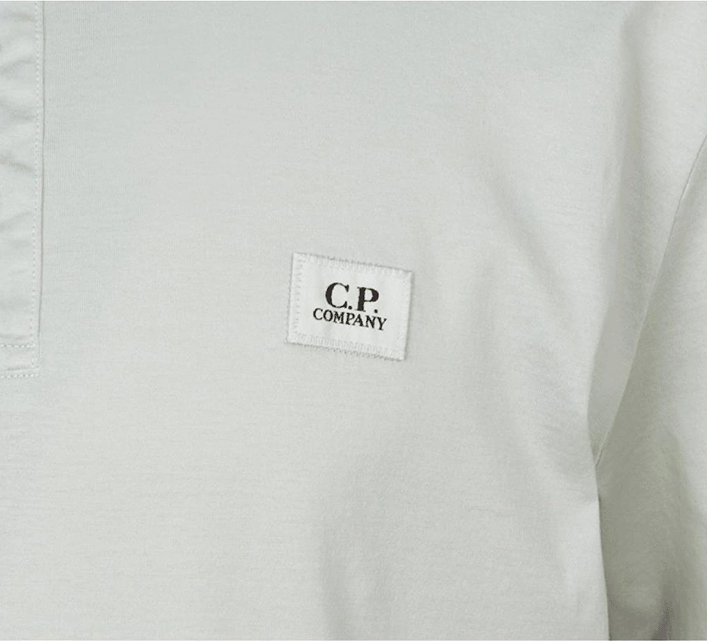 70/2 Mercerized Patch Logo Grey Polo Shirt