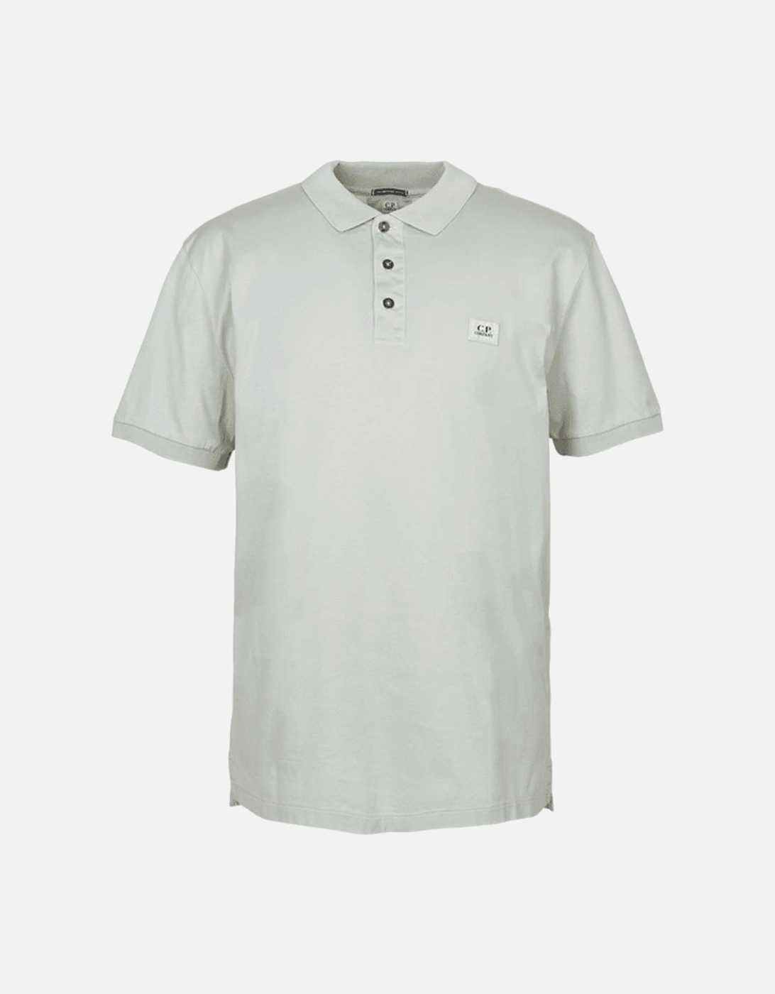70/2 Mercerized Patch Logo Grey Polo Shirt, 4 of 3