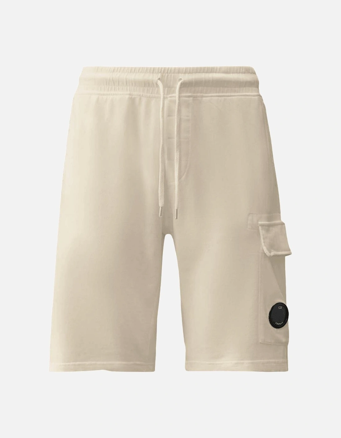 Light Fleece Lens Pocket Gauze White Cargo Shorts, 4 of 3