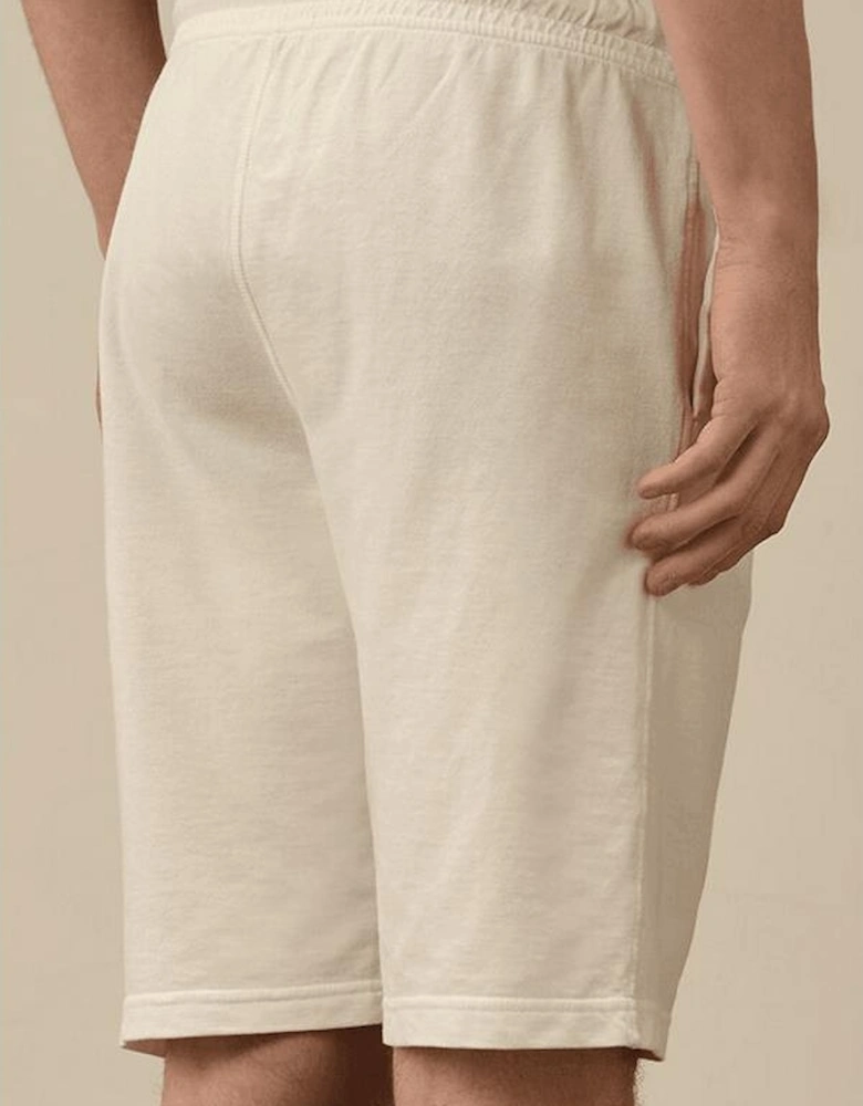 Light Fleece Lens Pocket Gauze White Cargo Shorts