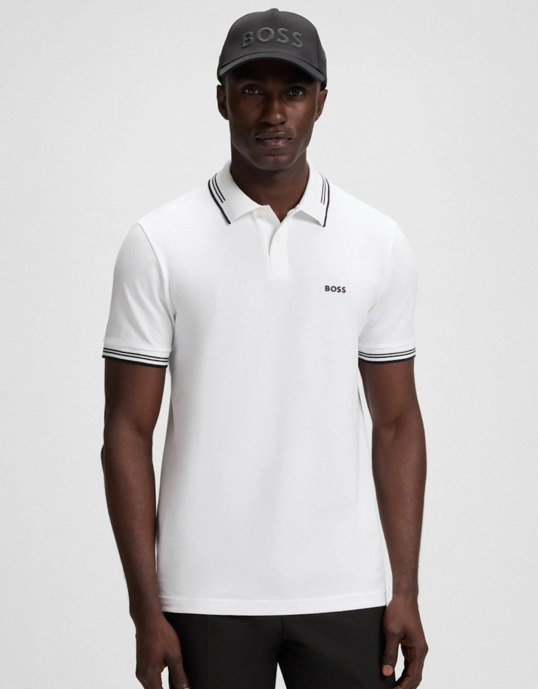 BOSS Green Paul Mens Short Sleeve Polo Shirt With Contrast Tipping