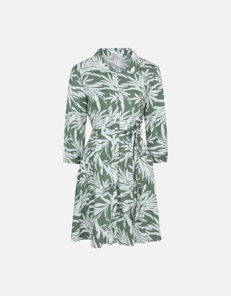 Womens/Ladies Porto Woven Button Through Shirt Dress