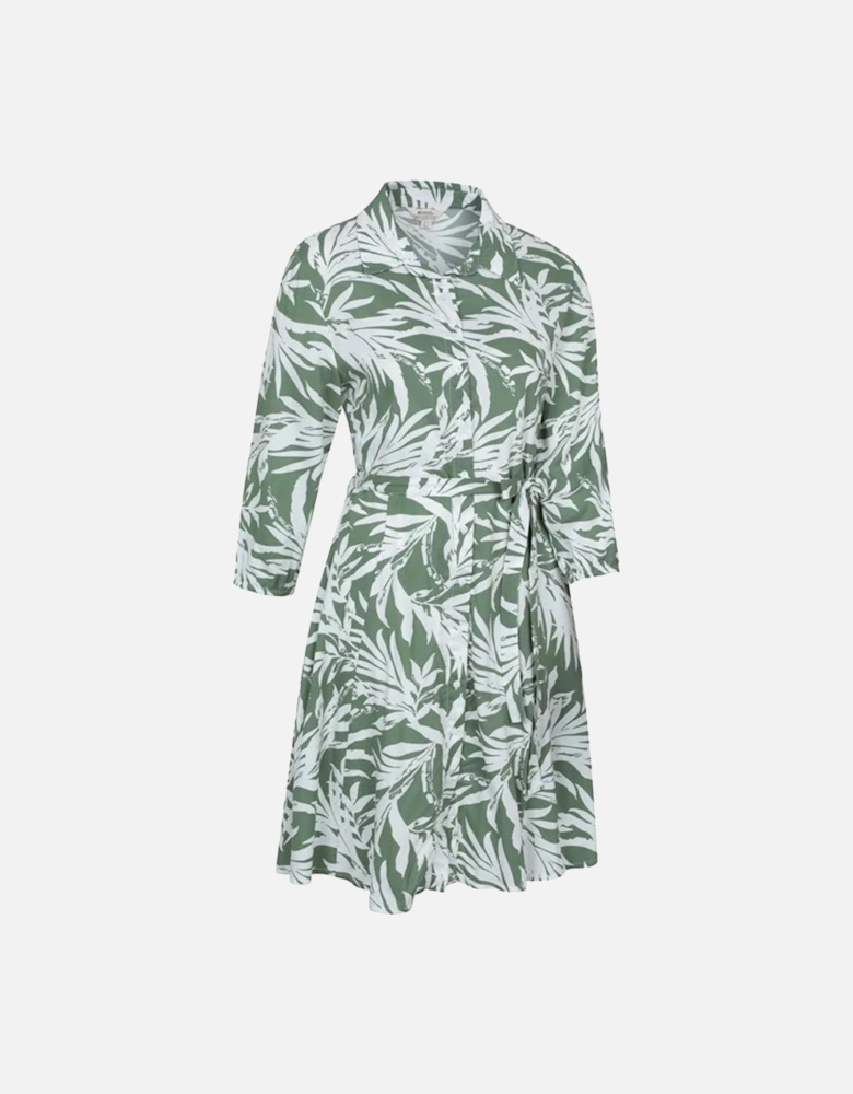 Womens/Ladies Porto Woven Button Through Shirt Dress
