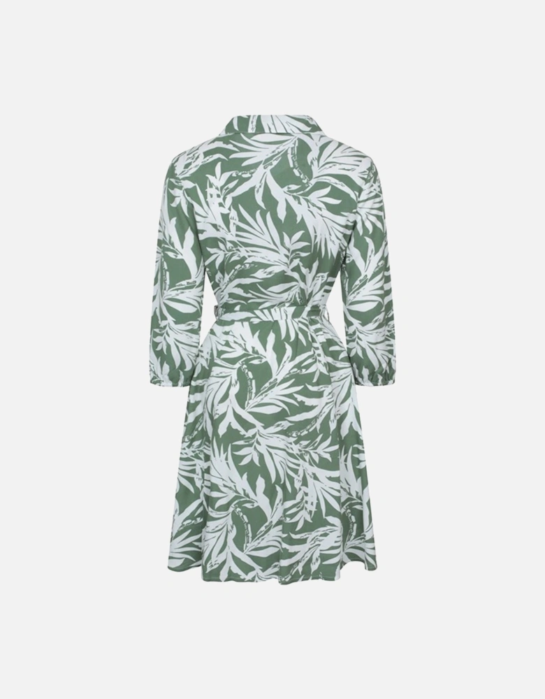 Womens/Ladies Porto Woven Button Through Shirt Dress