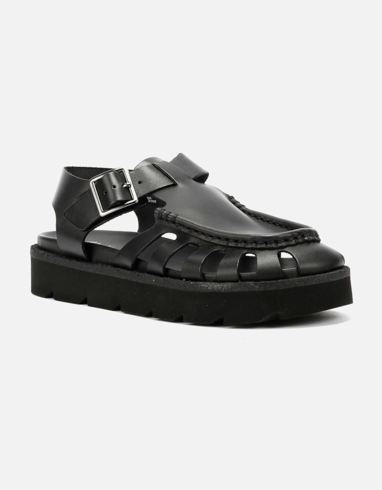 Originals Meadow Buckle Leather Women's Black Sandals