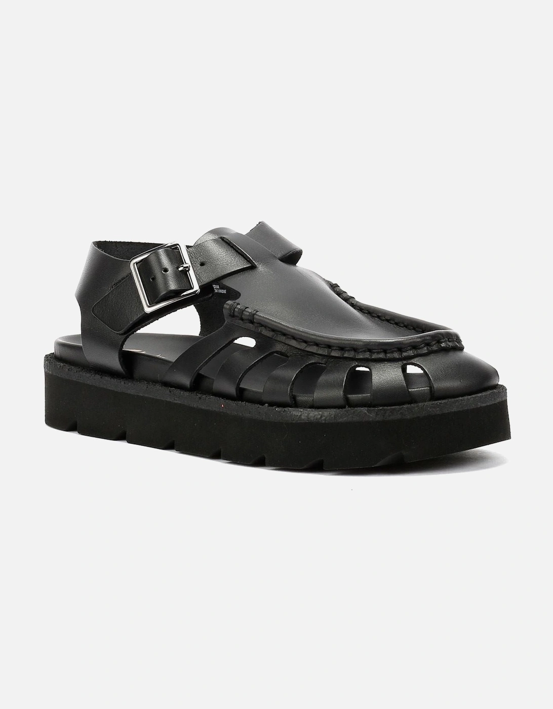 Originals Meadow Buckle Leather Women's Black Sandals