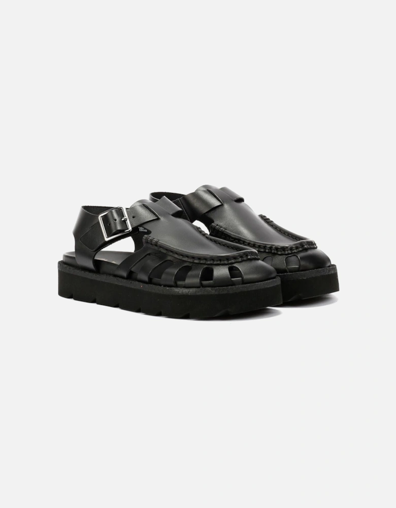 Originals Meadow Buckle Leather Women's Black Sandals