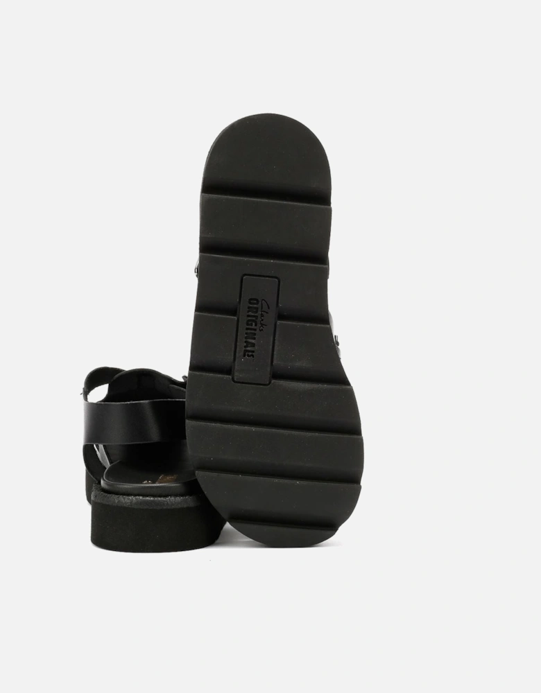 Originals Meadow Buckle Leather Women's Black Sandals