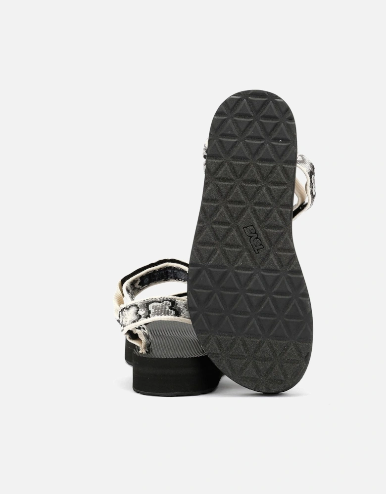 Midform Universal Women's Black/White Floral Sandals