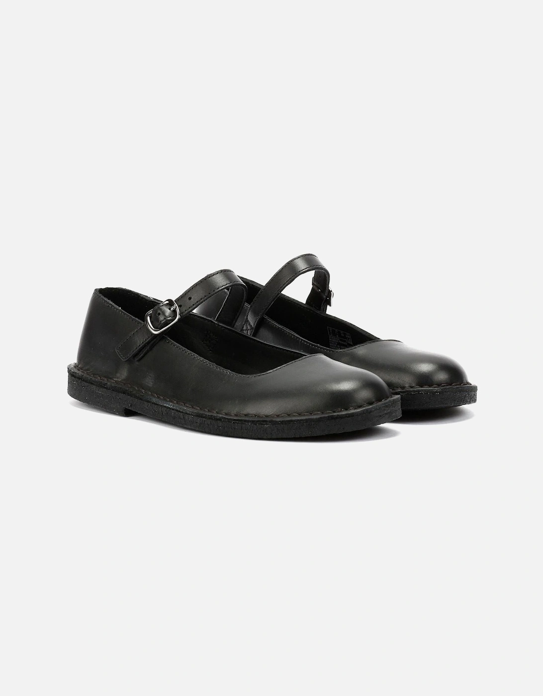 Originals Desert Jane Leather Women's Black Shoes, 9 of 8