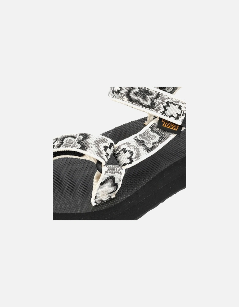 Midform Universal Women's Black/White Floral Sandals