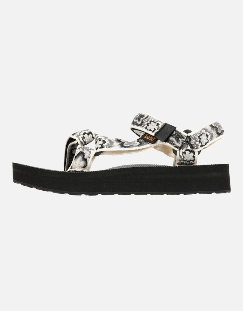 Midform Universal Women's Black/White Floral Sandals