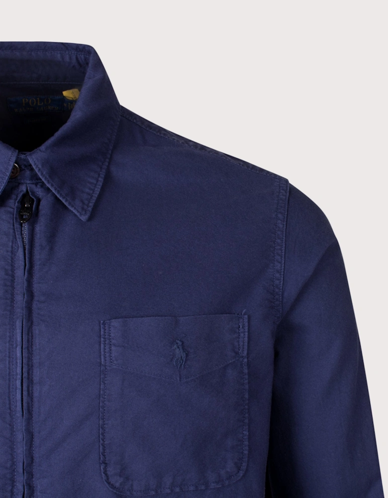 Garment-Dyed Oxford Overshirt