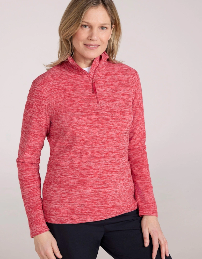 Womens/Ladies Snowdon Melange Fleece Top