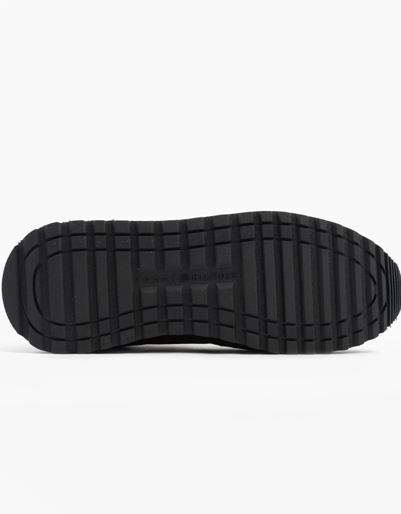 ESSENTIAL MIXED TEXTURE Mens Trainers Black