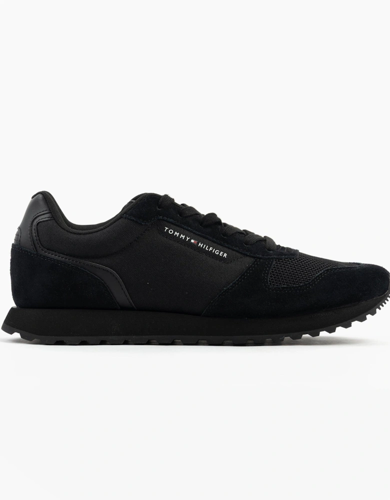ESSENTIAL MIXED TEXTURE Mens Trainers Black