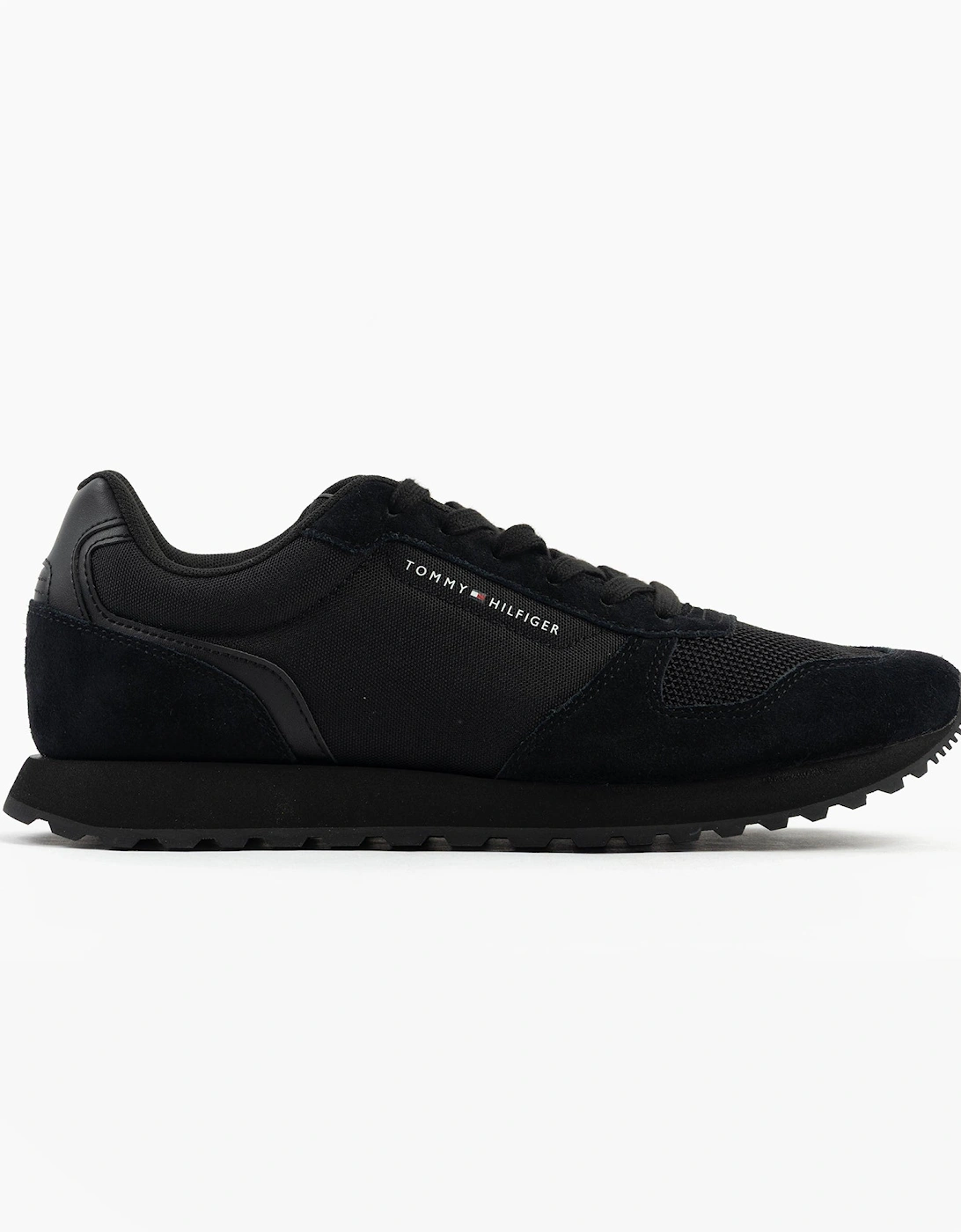 ESSENTIAL MIXED TEXTURE Mens Trainers Black, 7 of 6