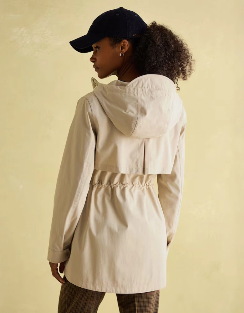 PORTWELL Womens Hooded Raincoat Beige