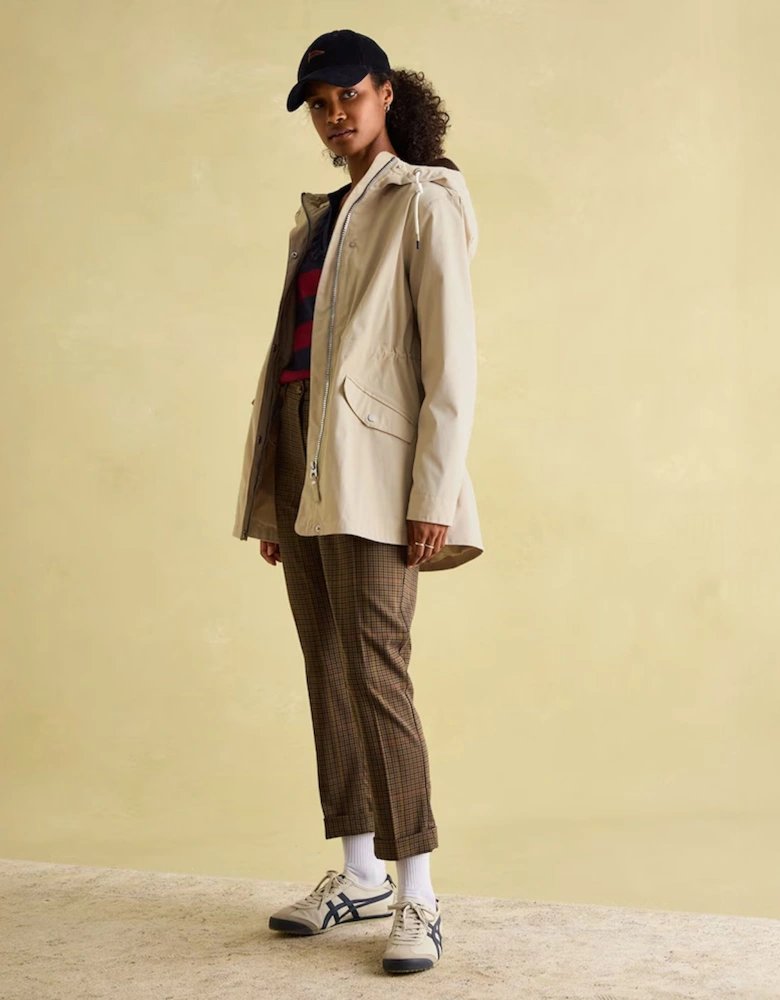 PORTWELL Womens Hooded Raincoat Beige