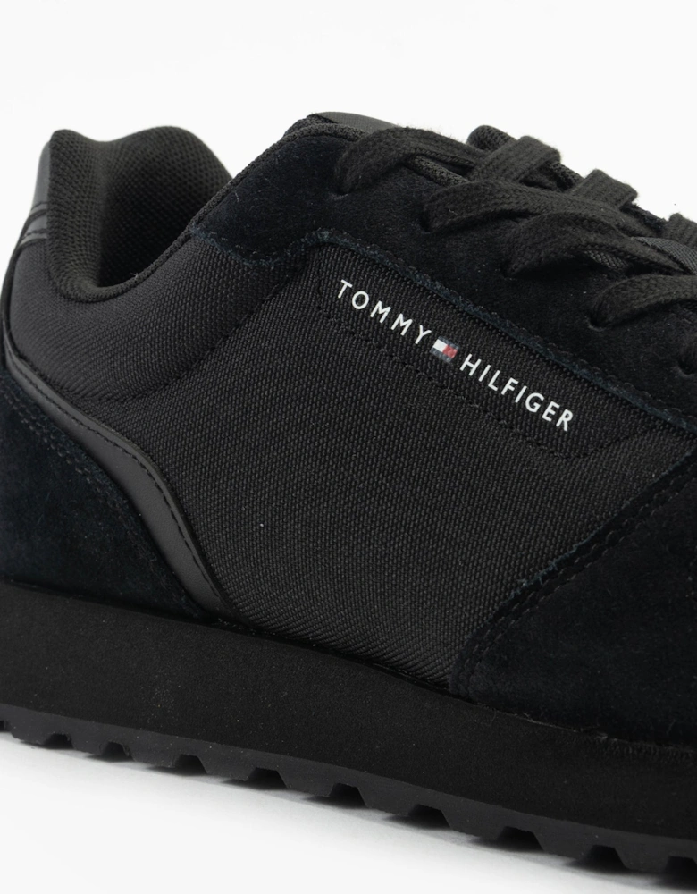 ESSENTIAL MIXED TEXTURE Mens Trainers Black