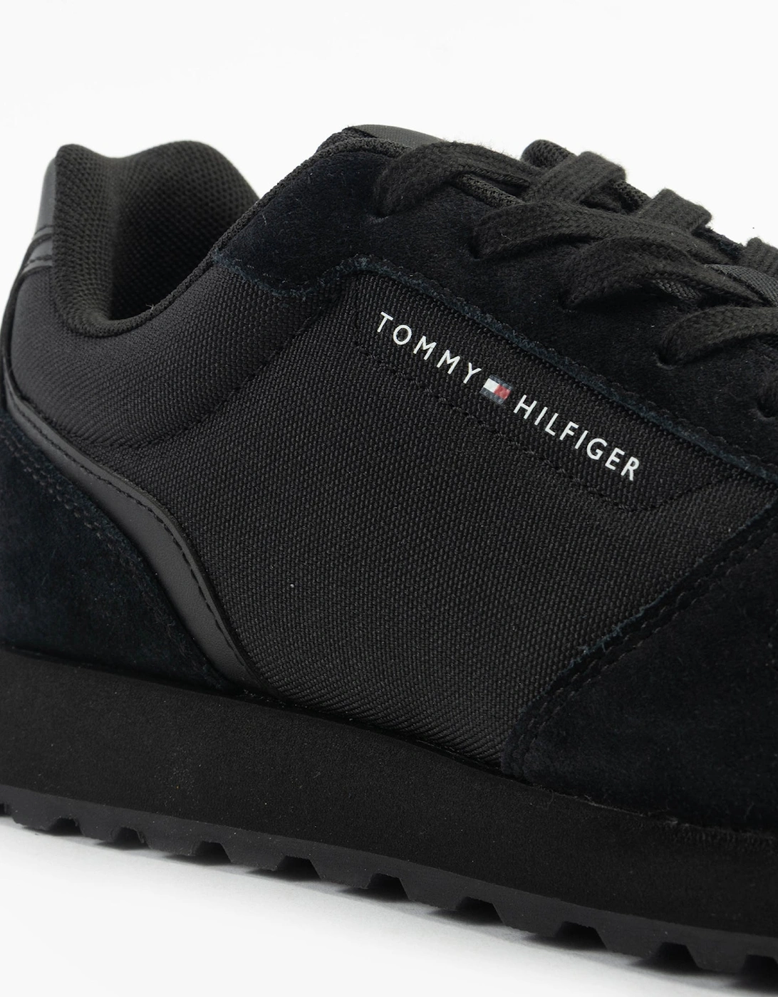 ESSENTIAL MIXED TEXTURE Mens Trainers Black
