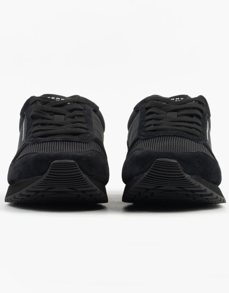 ESSENTIAL MIXED TEXTURE Mens Trainers Black