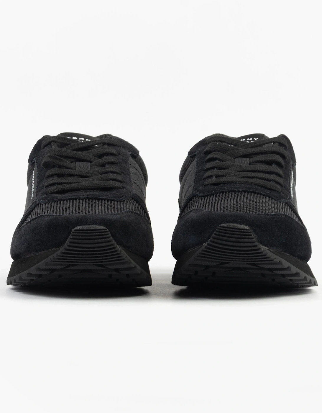 ESSENTIAL MIXED TEXTURE Mens Trainers Black