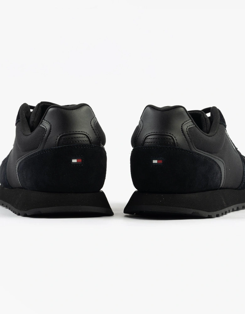 ESSENTIAL MIXED TEXTURE Mens Trainers Black