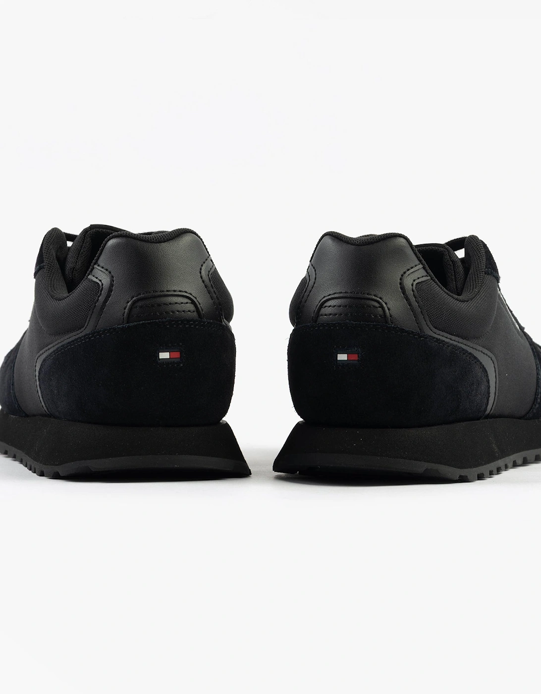 ESSENTIAL MIXED TEXTURE Mens Trainers Black