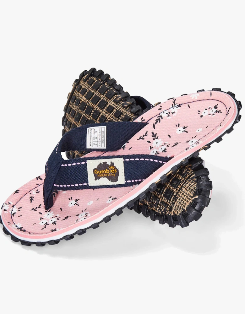 FFISL046 ISLANDER Ladies Flip-Flops Ditsy