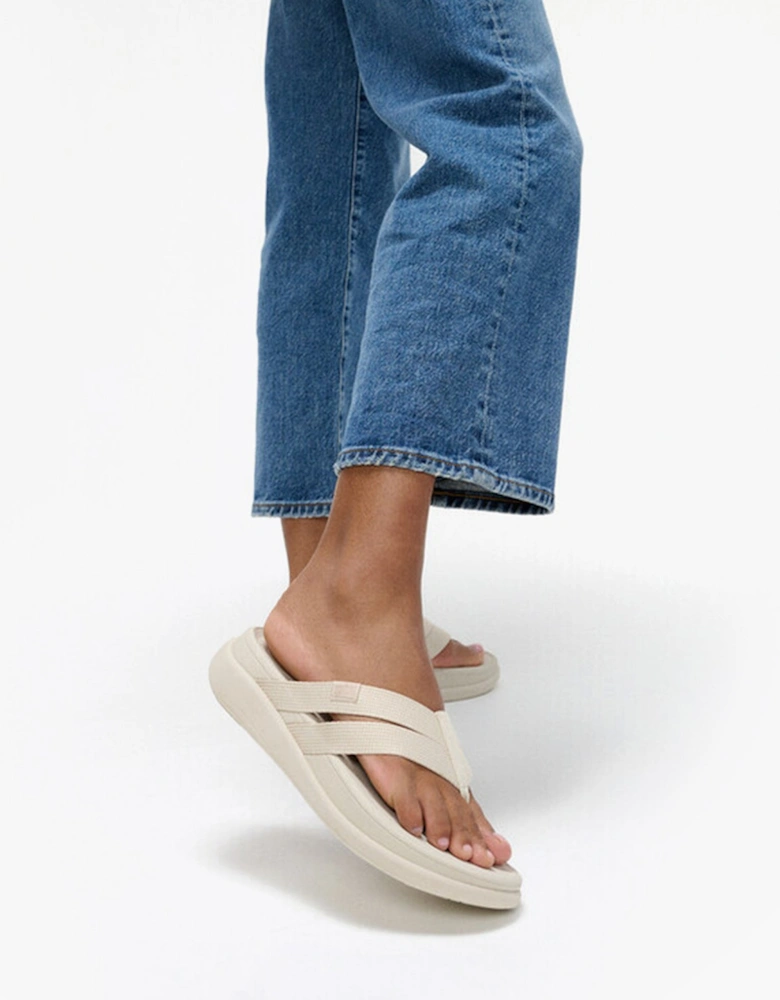 F-MODE GO Womens Flip Flops Paris Beige