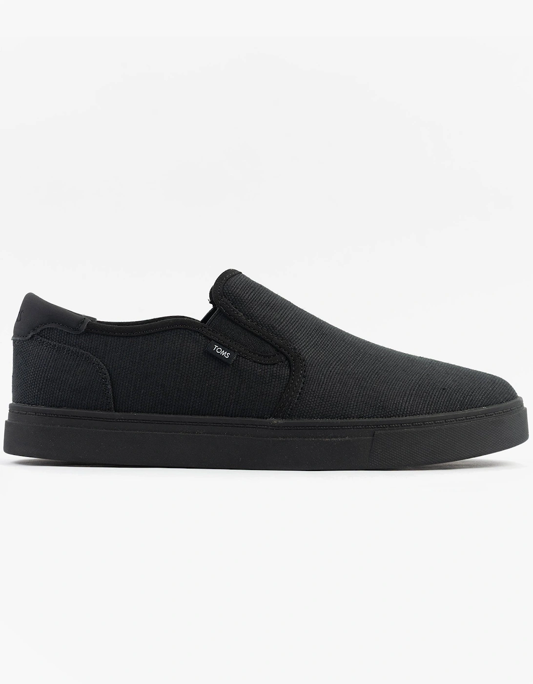 Men's TOMS BAJA 2.0 Mens Casual Canvas Trainers Black - Size: 7