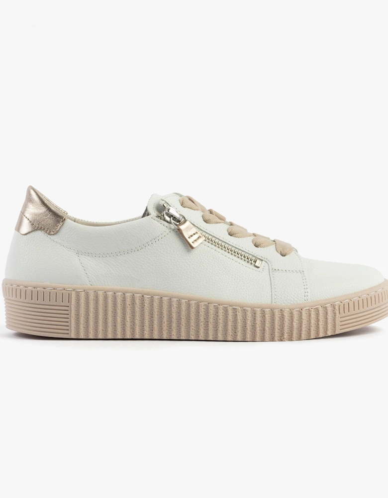 WISDOM Womens Trainers White Pink