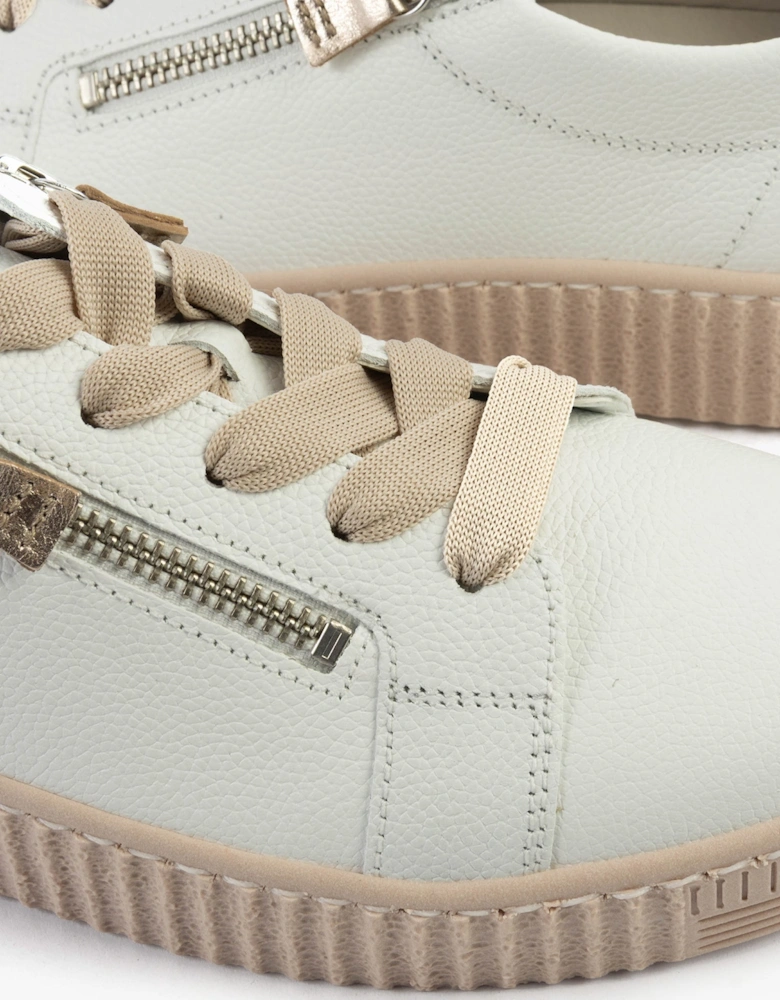 WISDOM Womens Trainers White Pink