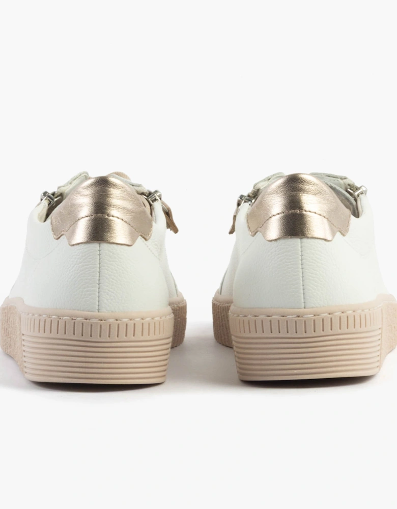 WISDOM Womens Trainers White Pink