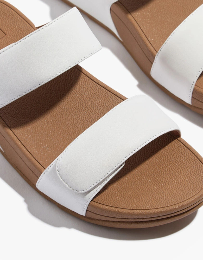LULU ADJUSTABLE Womens Slides Urban White