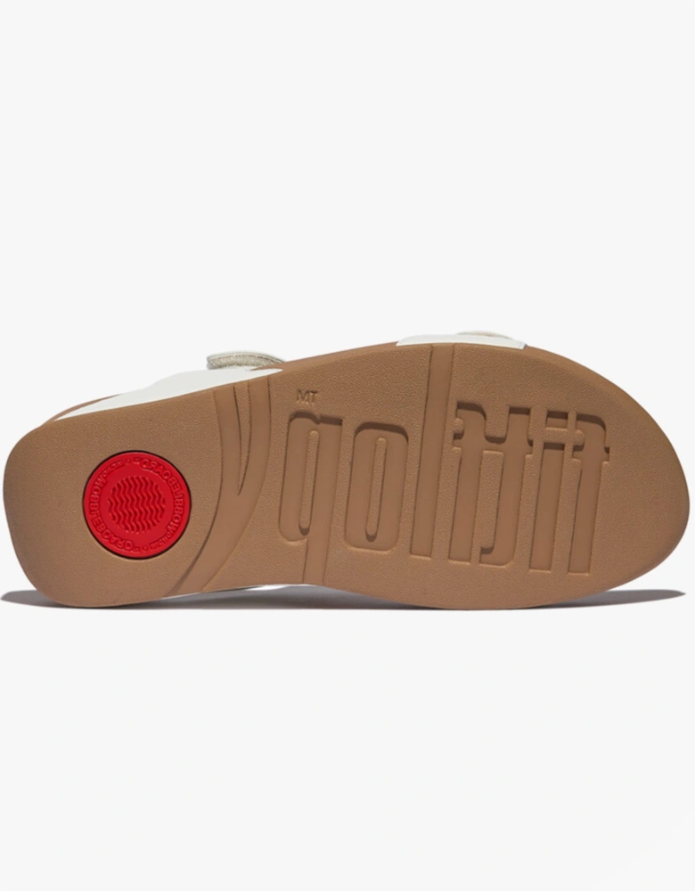 LULU ADJUSTABLE Womens Slides Urban White