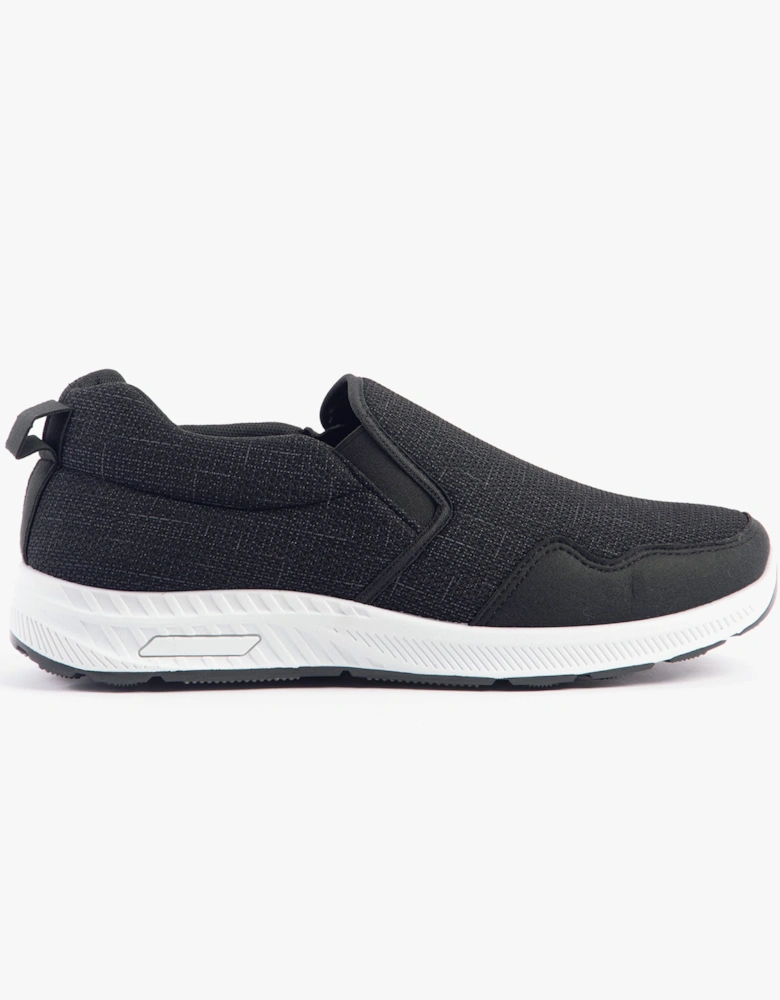 CRAIG Mens Wide-Fit Trainers Black
