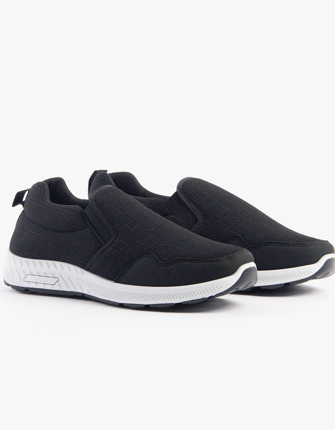 CRAIG Mens Wide-Fit Trainers Black